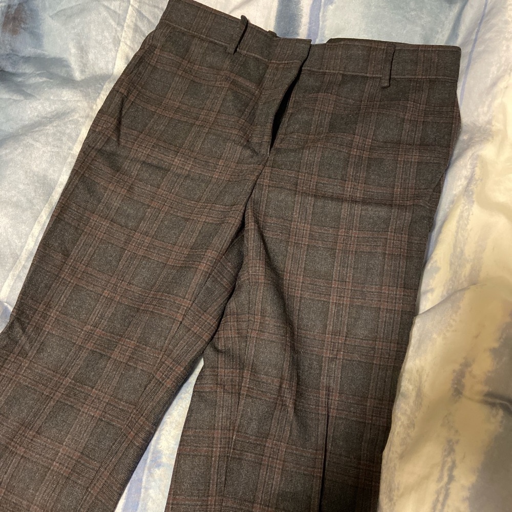 Sandro plaid wool trousers